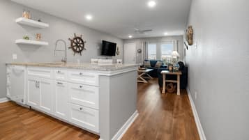Condo, 1 King Bed with Sofa bed, Patio, Pool View (Sunrise Villas 208) | Private kitchen