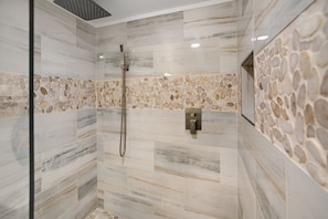 Condo, 1 King Bed, Patio, Pool View (Sunrise Villas 207) | Bathroom | Designer toiletries, towels, toilet paper
