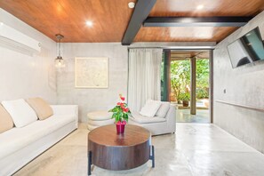 Studio Suite Cao cấp | Khu phòng khách | TV màn hình phẳng 