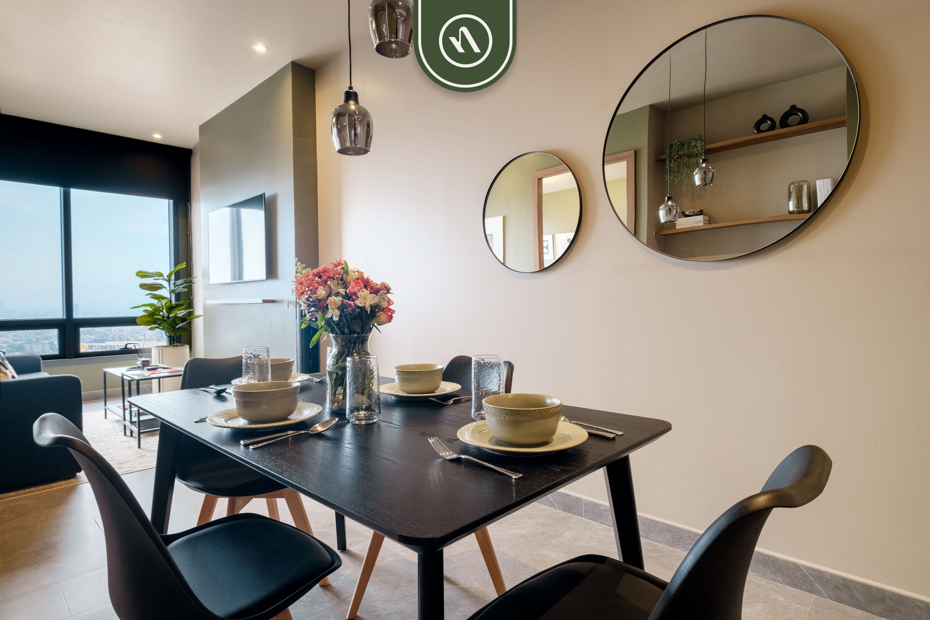 Comfort Apartment, 1 King Bed with Sofa bed | Dining room