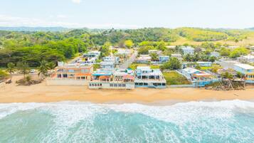 Sun loungers, beach towels