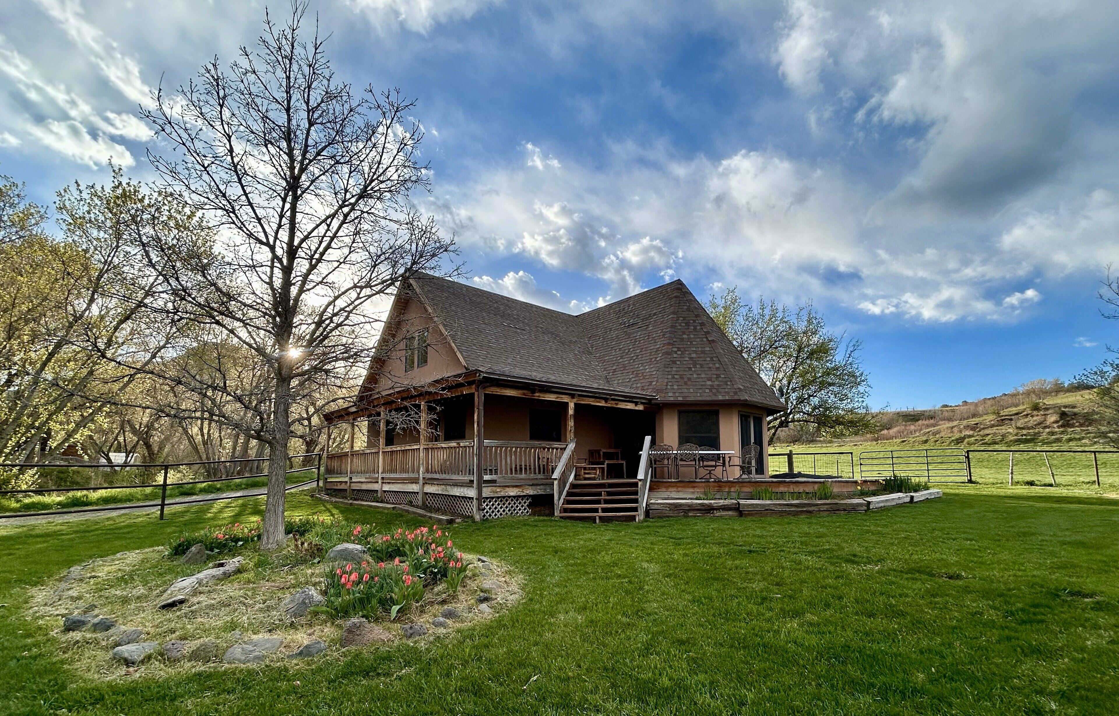 Cozy mountain cabin on a 200 acre working ranch