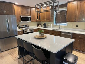 Microwave, oven, stovetop, dishwasher