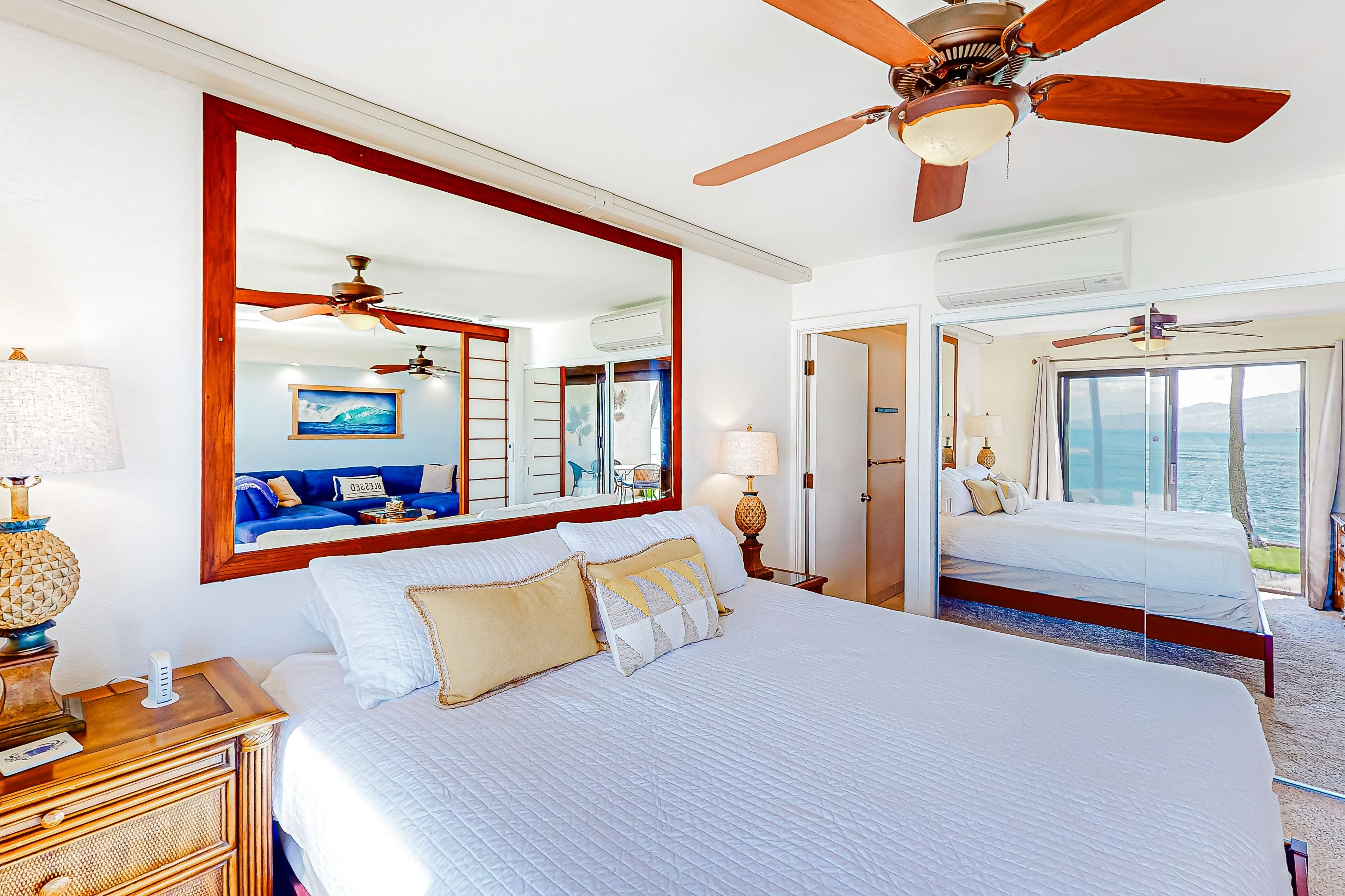 2 bedrooms, iron/ironing board, internet, bed sheets