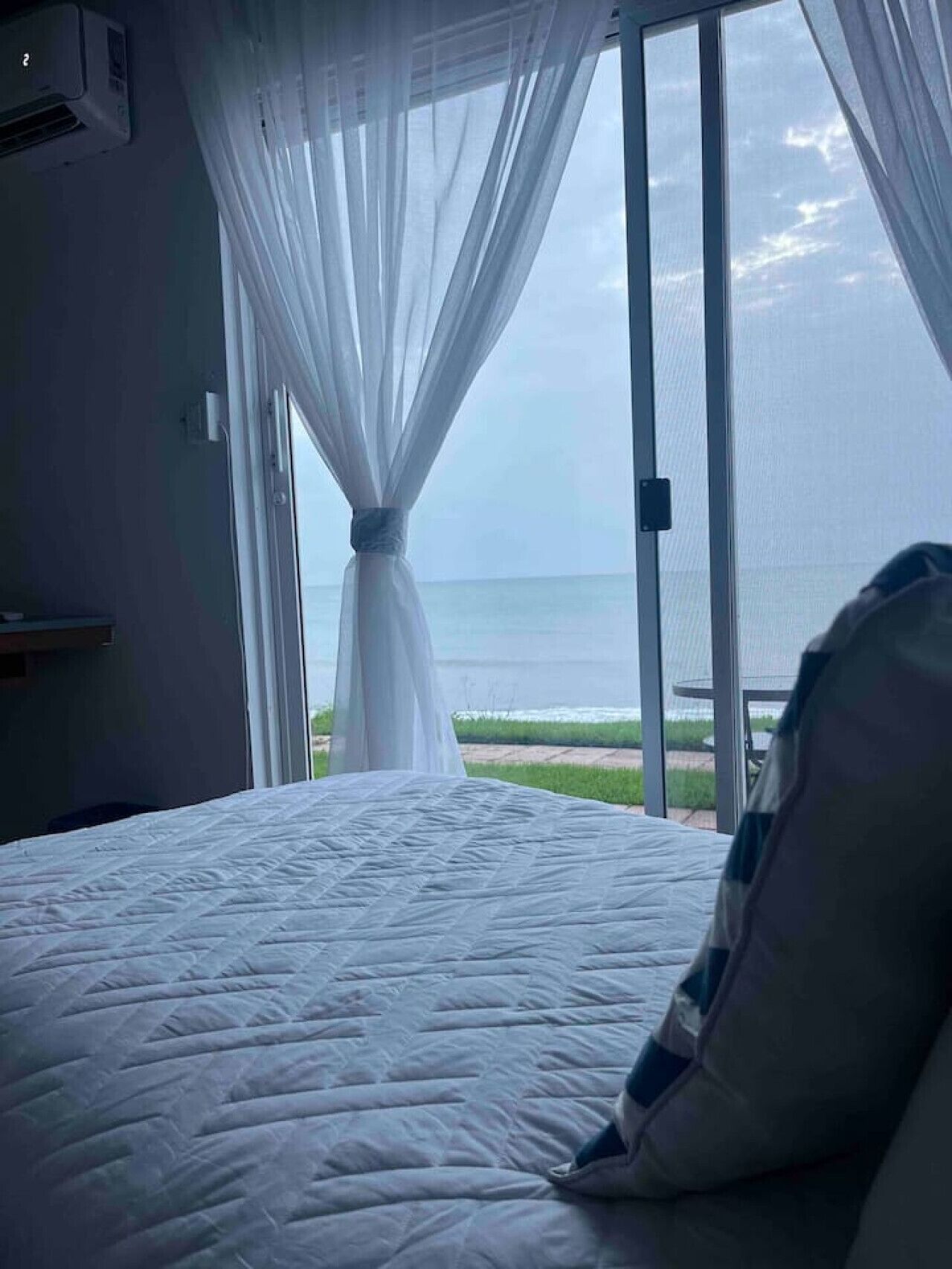 View to the beach