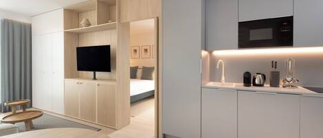 1 chambre, literie de qualité supérieure, couette en duvet d'oie