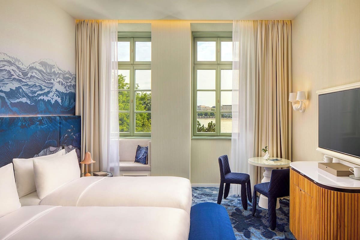 Camera Premium, 2 letti singoli | 1 camera, biancheria da letto di alta qualità, minibar