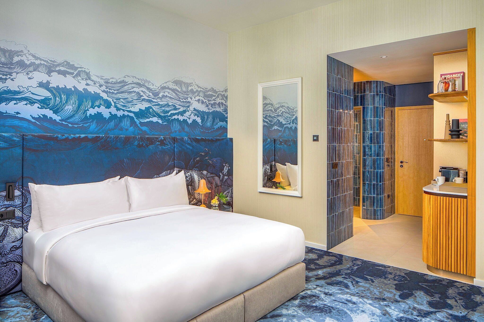Premium bedding, minibar, in-room safe, desk