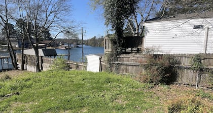 lakefront spot for tent/small rv w/ access to shared bathroom pet friendly