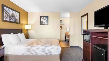 Blackout curtains, iron/ironing board, free WiFi