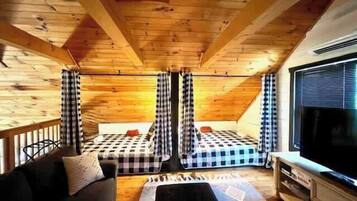 3 habitaciones, tabla de planchar con plancha, wifi y ropa de cama