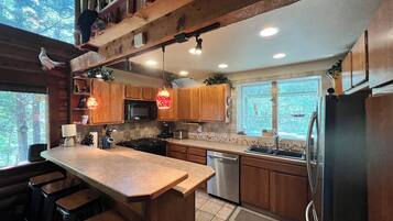 Microwave, oven, stovetop, dishwasher