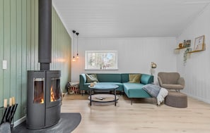 TV connectée, cheminée