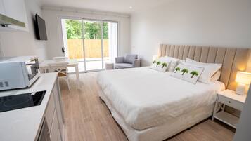 Premium bedding, pillowtop beds, individually decorated