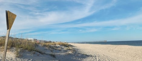 Vlak bij het strand