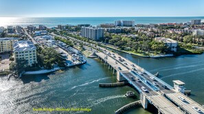 Aerial view - Key Life Reef l Semi-Private Pool, Walk to the Beach! (Siesta Key)