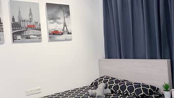 2 makuuhuonetta, silitysrauta/-lauta, Wi-Fi, vuodevaatteet