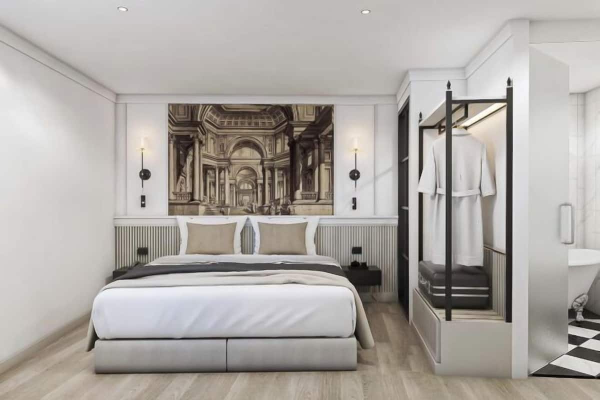 2 habitaciones, artículos del minibar gratis y escritorio