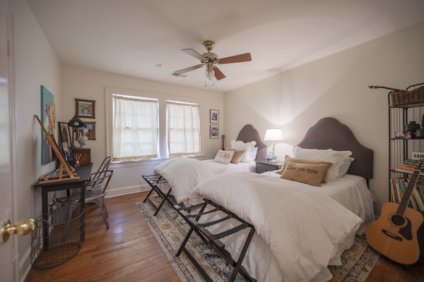 Bedroom 2 has 2 twin beds and plenty of space!