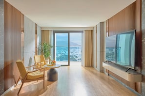 Presidential Suite, Balcony, Sea View | Down duvets, minibar, in-room safe, individually decorated