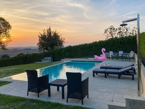 Pool - Stunning private villa for 8 guests with WIFI, A/C, private pool, TV and terrace (Calliano)