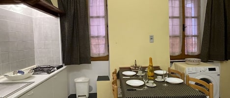 Toaster, dining tables