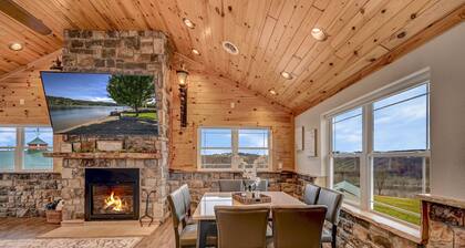 Scenic mountain home overlooking the Susquehanna river with pool and hot tub