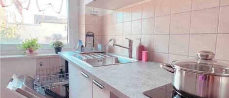 Kühlschrank, Ofen, Herdplatte, Geschirrspüler