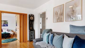 Fernseher, Kamin, DVD-Player