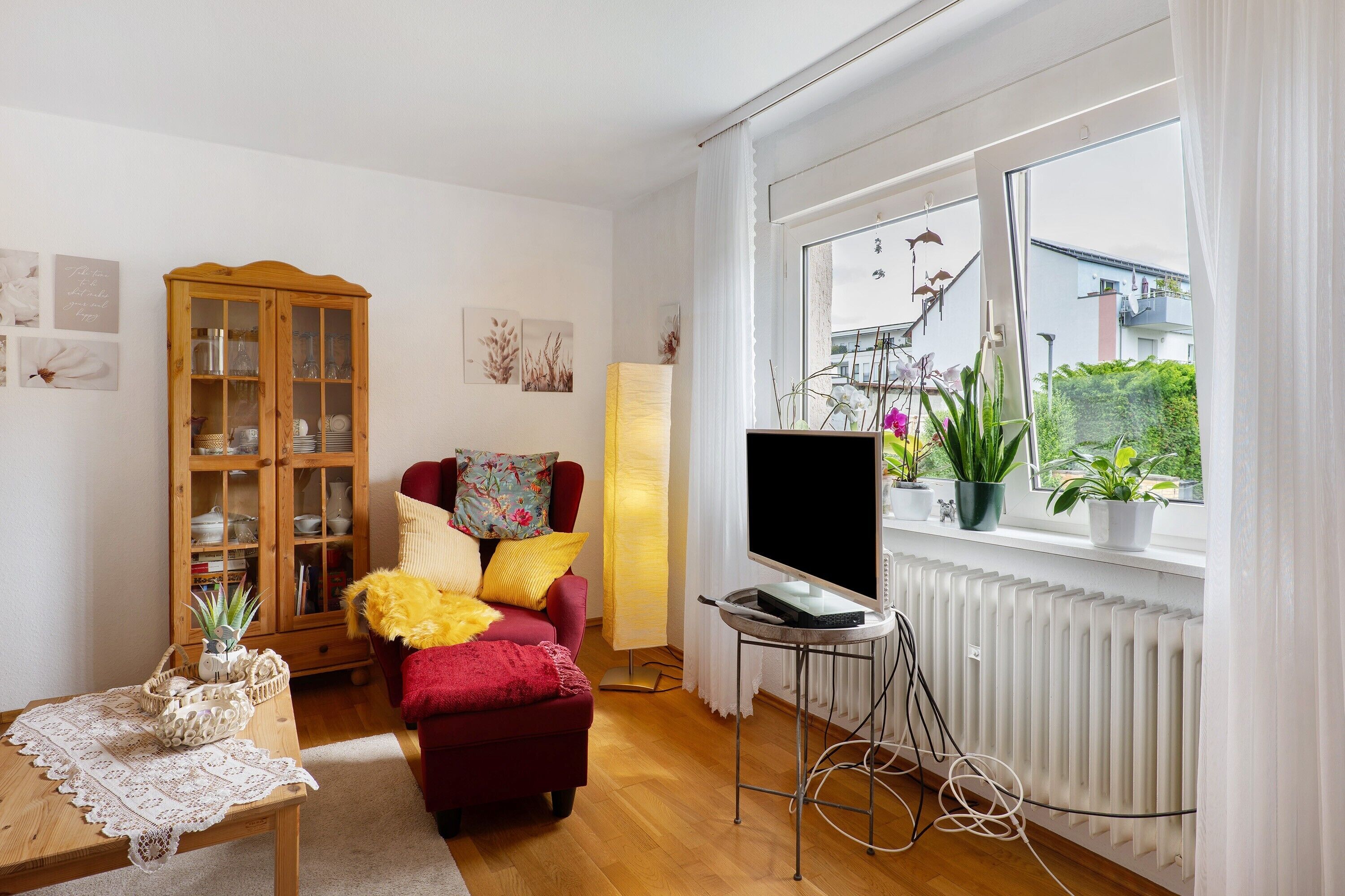 TV, fireplace, DVD player