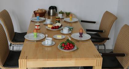 Villa 'Ferienwohnung Charlotte' with Shared Terrace, Shared Garden and Wi-Fi