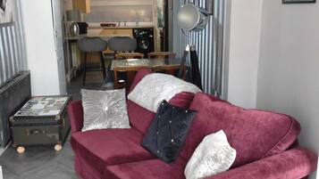 Apartment, 1 Bedroom | Living area | LCD TV