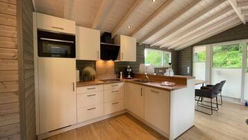 Microwave, dining tables