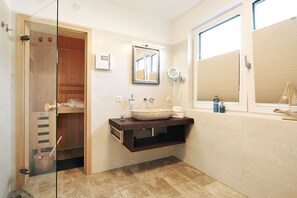 Shower, hair dryer