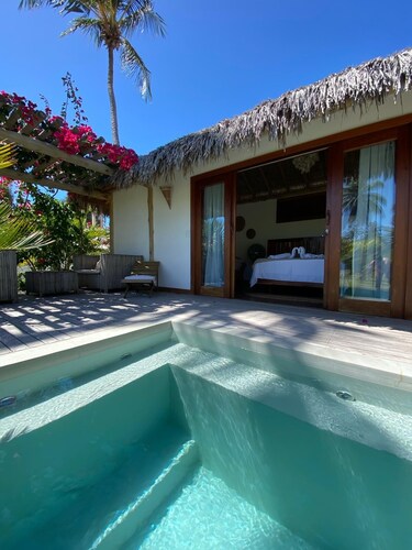 Idéal pour les couple, votre bungalow avec piscine privée à Fortim au Brésil.