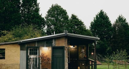Converted milking shed on a working horse stud