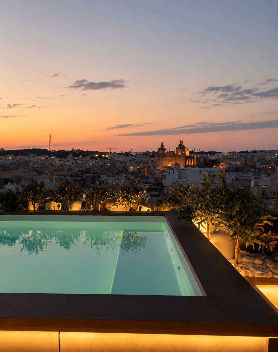 Rooftop pool