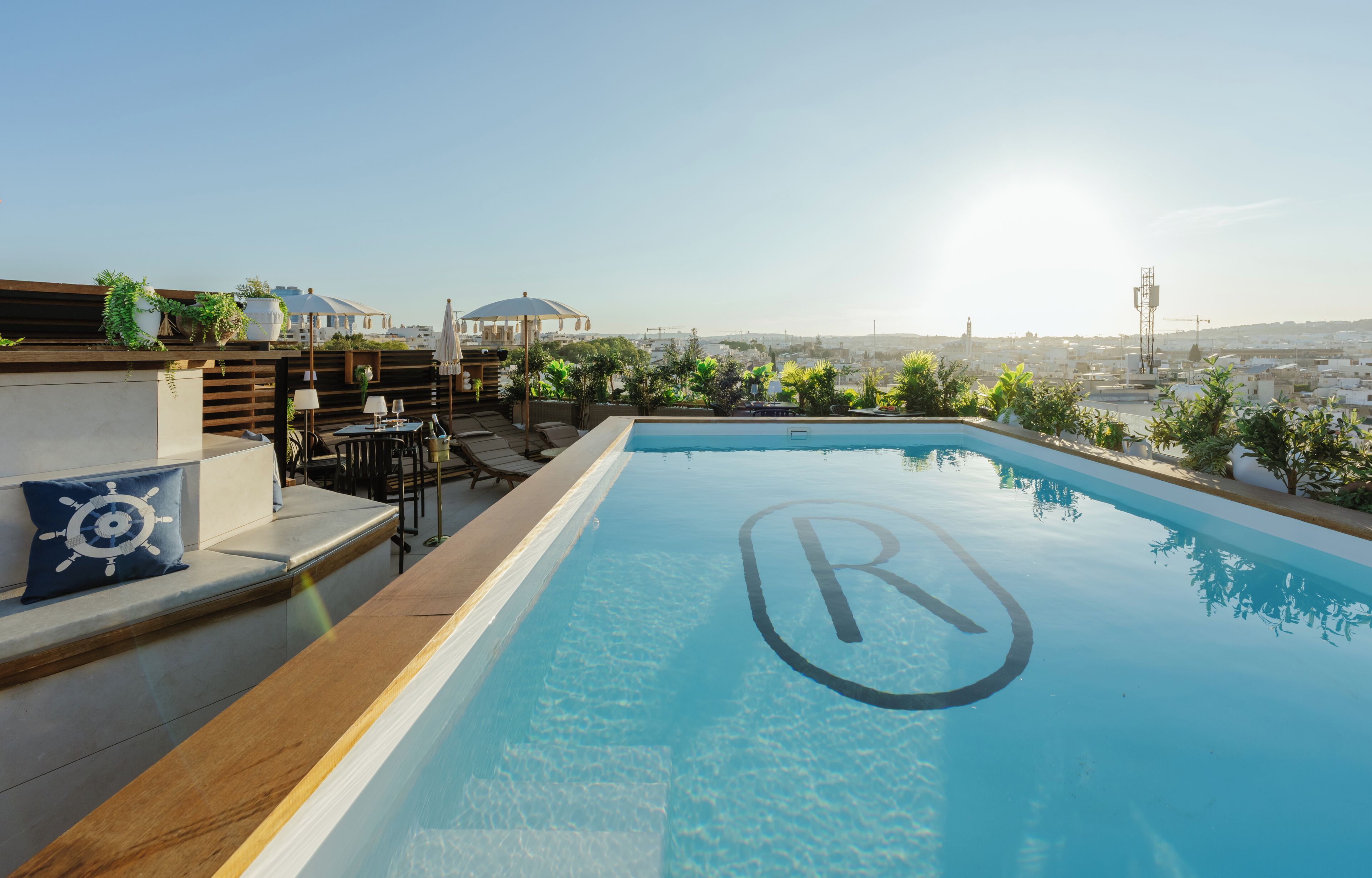 Piscina en la azotea