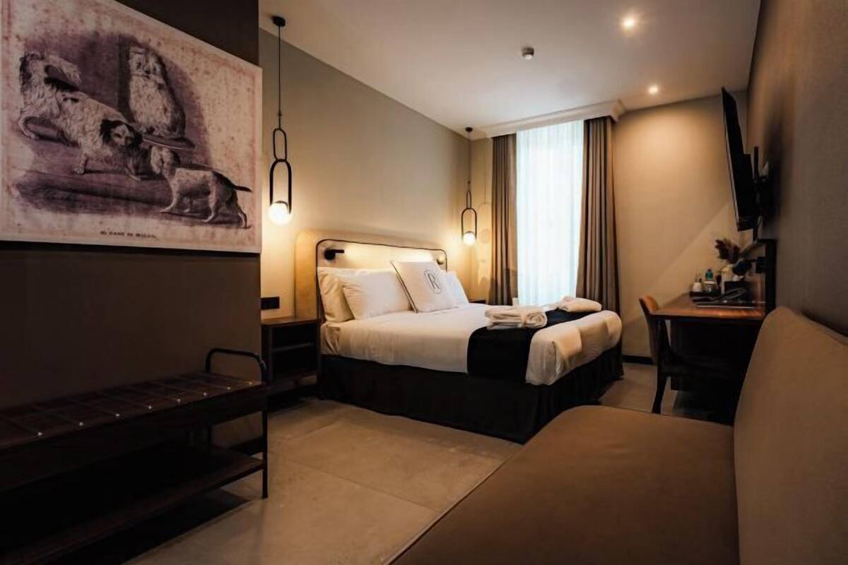 1 habitación y ropa de cama de alta calidad