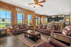 TV, fireplace, video games