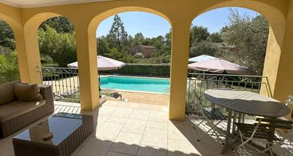 Villa Ocre, in Provence Verte, between the Mediterranean and the Gorges du Verdon.