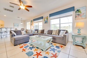 Villa, 5 Bedrooms, Accessible, Private Pool | Living room | Books - Large Villa - Close to Disney With Extended Patio and Golf Course Views (Davenport)