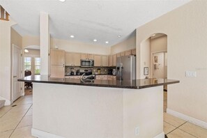 Villa, Multiple Bedrooms, Accessible, Private Pool | Private kitchen - Large Villa - Close to Disney With Extended Patio and Golf Course Views (Davenport)