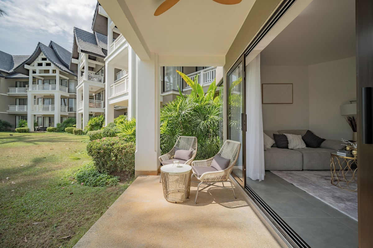 Leilighet – executive, 1 soverom, utsikt mot golfbane | Terrasse/patio