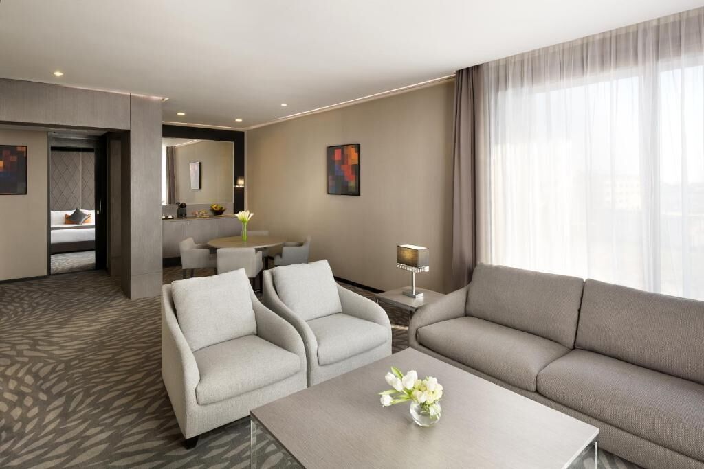 Minibar, tabla de planchar con plancha, wifi gratis y ropa de cama 