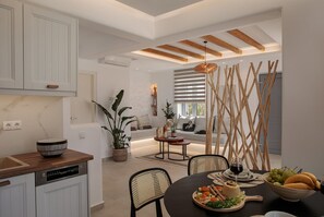 Signature Villa | Living area - Nymphée Villas (Naxos)