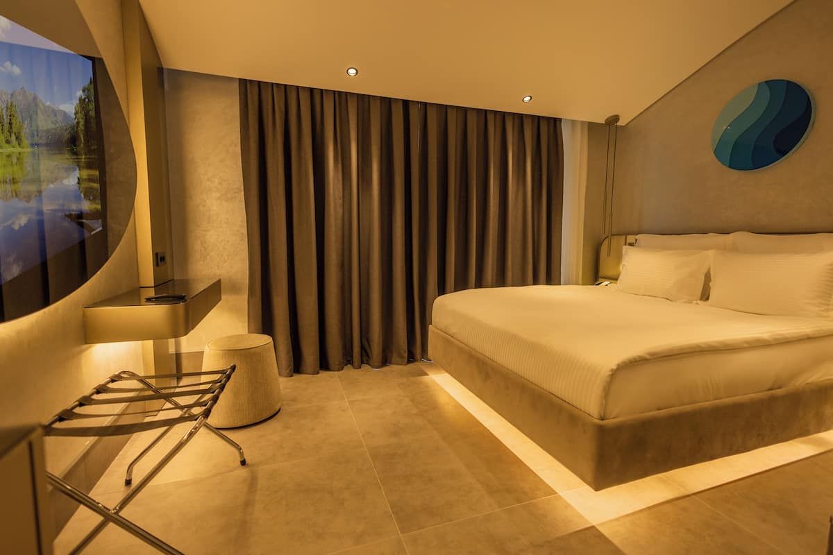 Economy Double Room, 1 King Bed | Minibar, in-room safe, individually decorated, individually furnished
