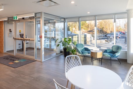 Lobby sitting area. Micro Boutique Living Fredericton
