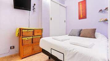 1 slaapkamer, een strijkplank/strijkijzer, internet