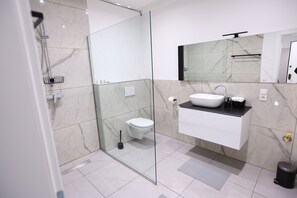 Towels, soap, toilet paper